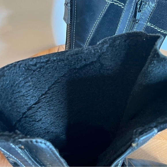 Josef Seibel Leather Zip Up Lined Winter Boots Size 37 / 7 - Picture 10 of 13